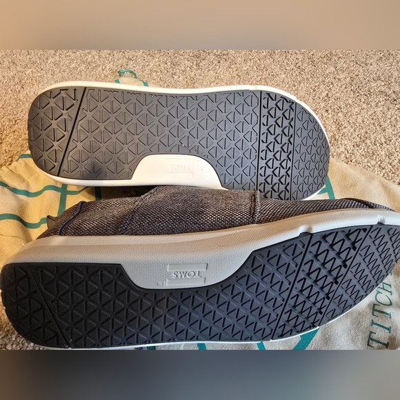 Toms Del Rey Canvas lace-up sneakers, size 8 Dark grey - Picture 9 of 10